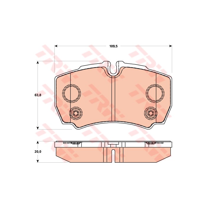 TRW COTEC Bremsbelagsatz, Scheibenbremse GDB1901