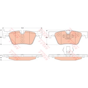 TRW COTEC Bremsbelagsatz, Scheibenbremse GDB1919