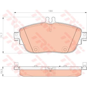 TRW COTEC Bremsbelagsatz, Scheibenbremse GDB1932