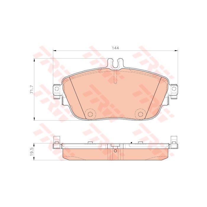 TRW COTEC Bremsbelagsatz, Scheibenbremse GDB1932