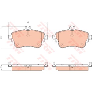 TRW COTEC Bremsbelagsatz, Scheibenbremse GDB1933