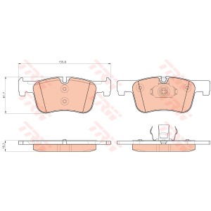 TRW COTEC Bremsbelagsatz, Scheibenbremse GDB1934