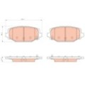 TRW Bremsbelagsatz, Scheibenbremse GDB1936