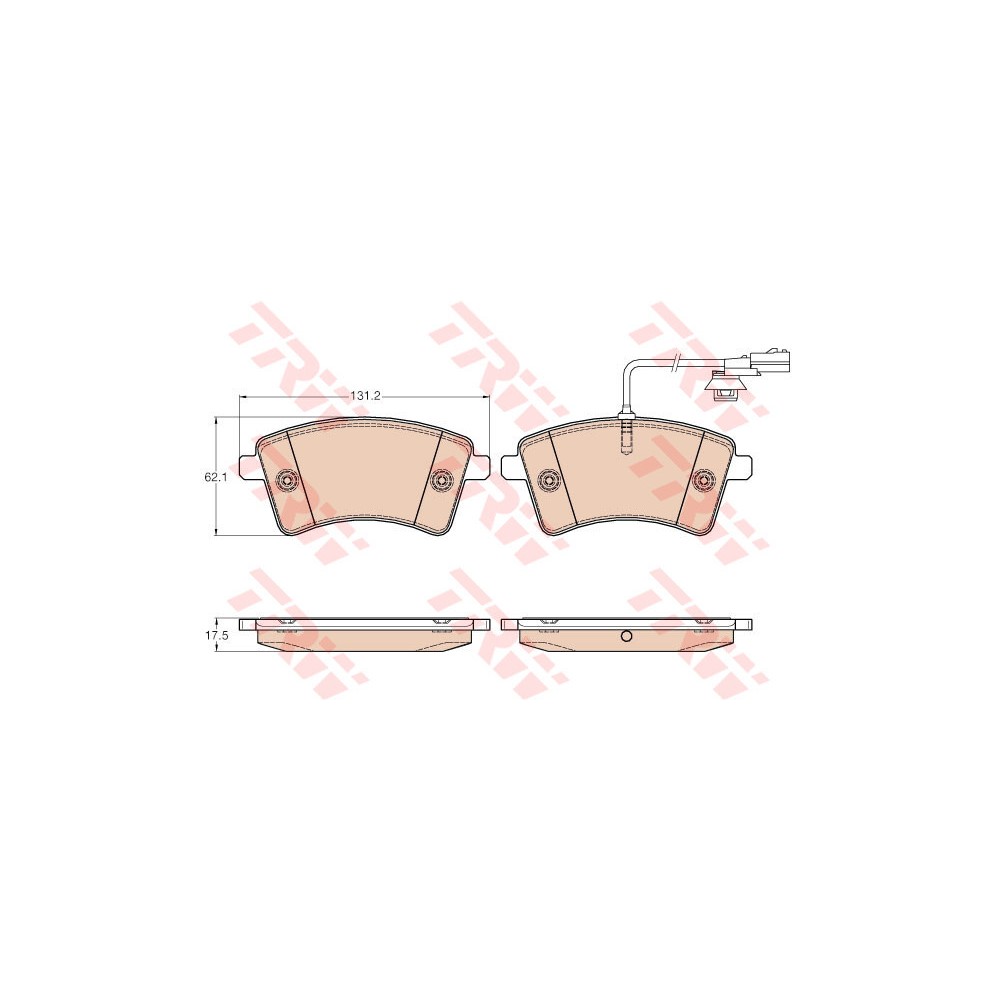TRW COTEC Bremsbelagsatz, Scheibenbremse GDB1941