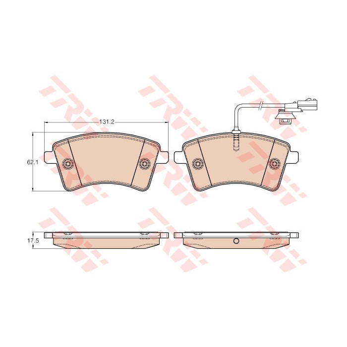 TRW COTEC Bremsbelagsatz, Scheibenbremse GDB1941