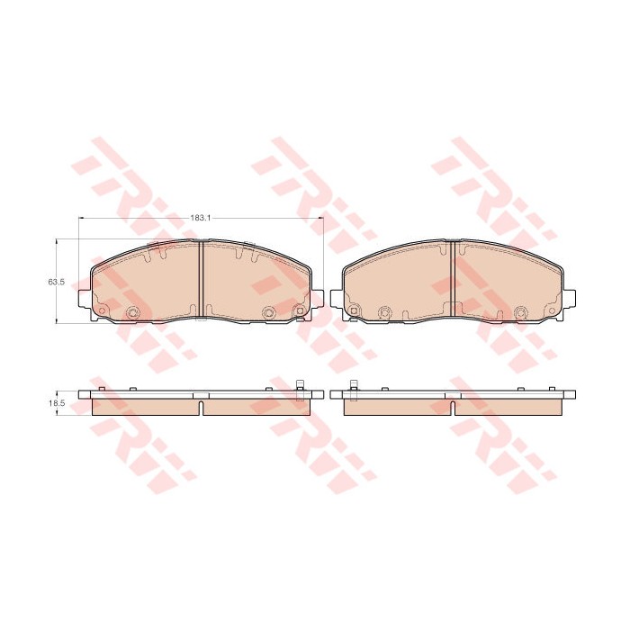 TRW Bremsbelagsatz, Scheibenbremse GDB1944
