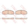 TRW Bremsbelagsatz, Scheibenbremse GDB1944