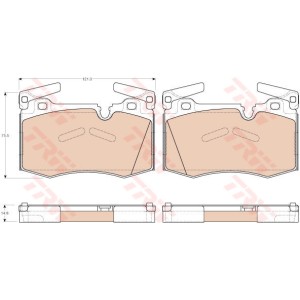TRW COTEC Bremsbelagsatz, Scheibenbremse GDB1948