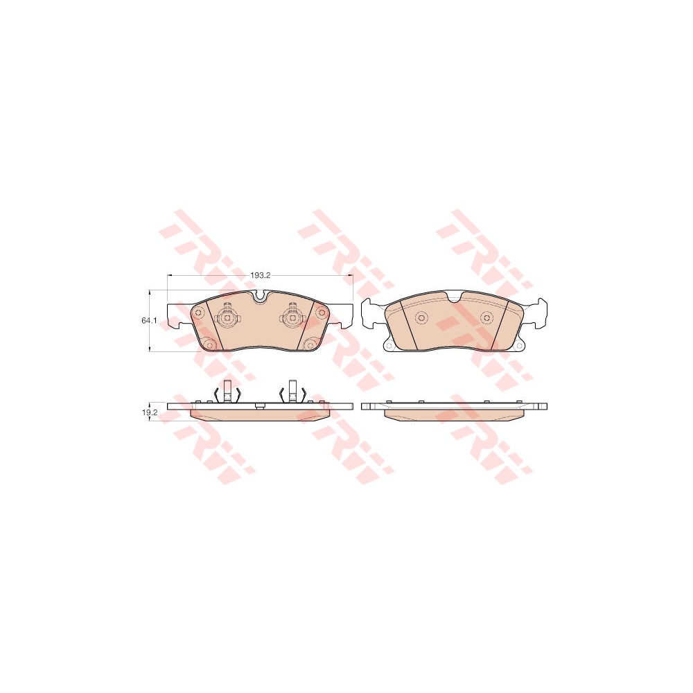 TRW Bremsbelagsatz, Scheibenbremse GDB1955