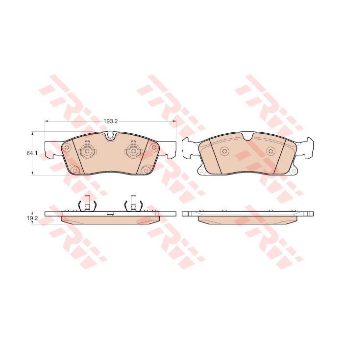 TRW Bremsbelagsatz, Scheibenbremse GDB1955