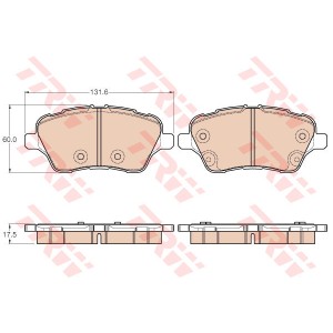 TRW Bremsbelagsatz, Scheibenbremse GDB1959