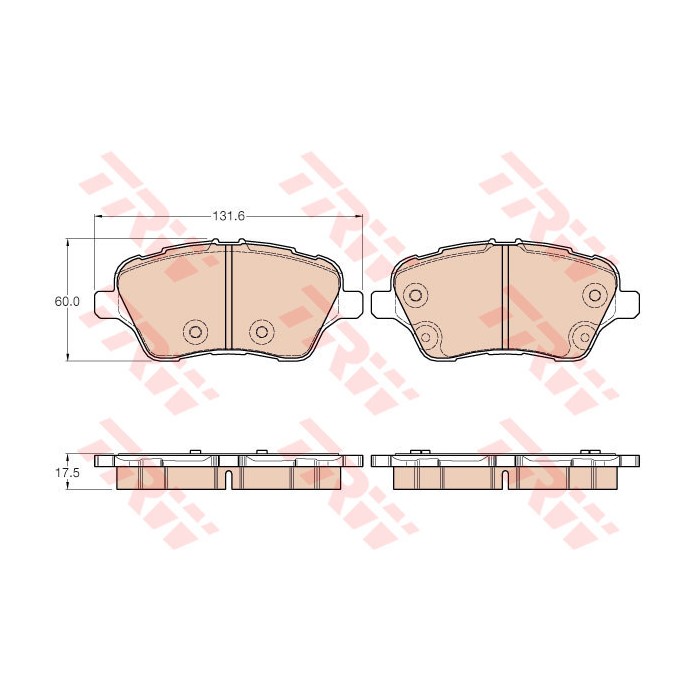 TRW Bremsbelagsatz, Scheibenbremse GDB1959
