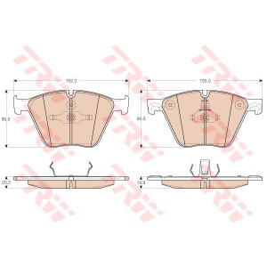 TRW Bremsbelagsatz, Scheibenbremse GDB1964