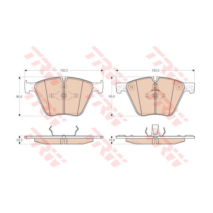 TRW Bremsbelagsatz, Scheibenbremse GDB1964