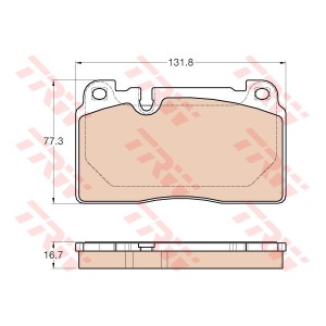 TRW COTEC Bremsbelagsatz, Scheibenbremse GDB1974