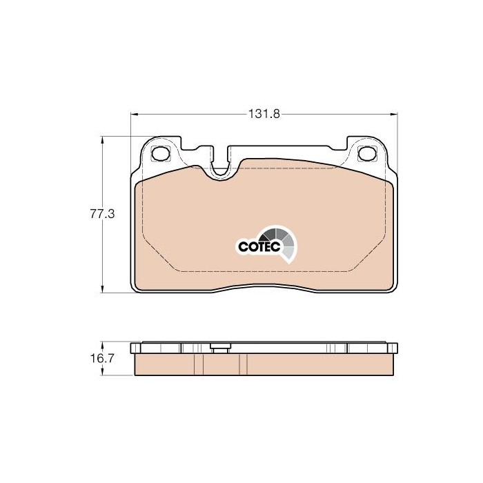 TRW COTEC Bremsbelagsatz, Scheibenbremse GDB1974