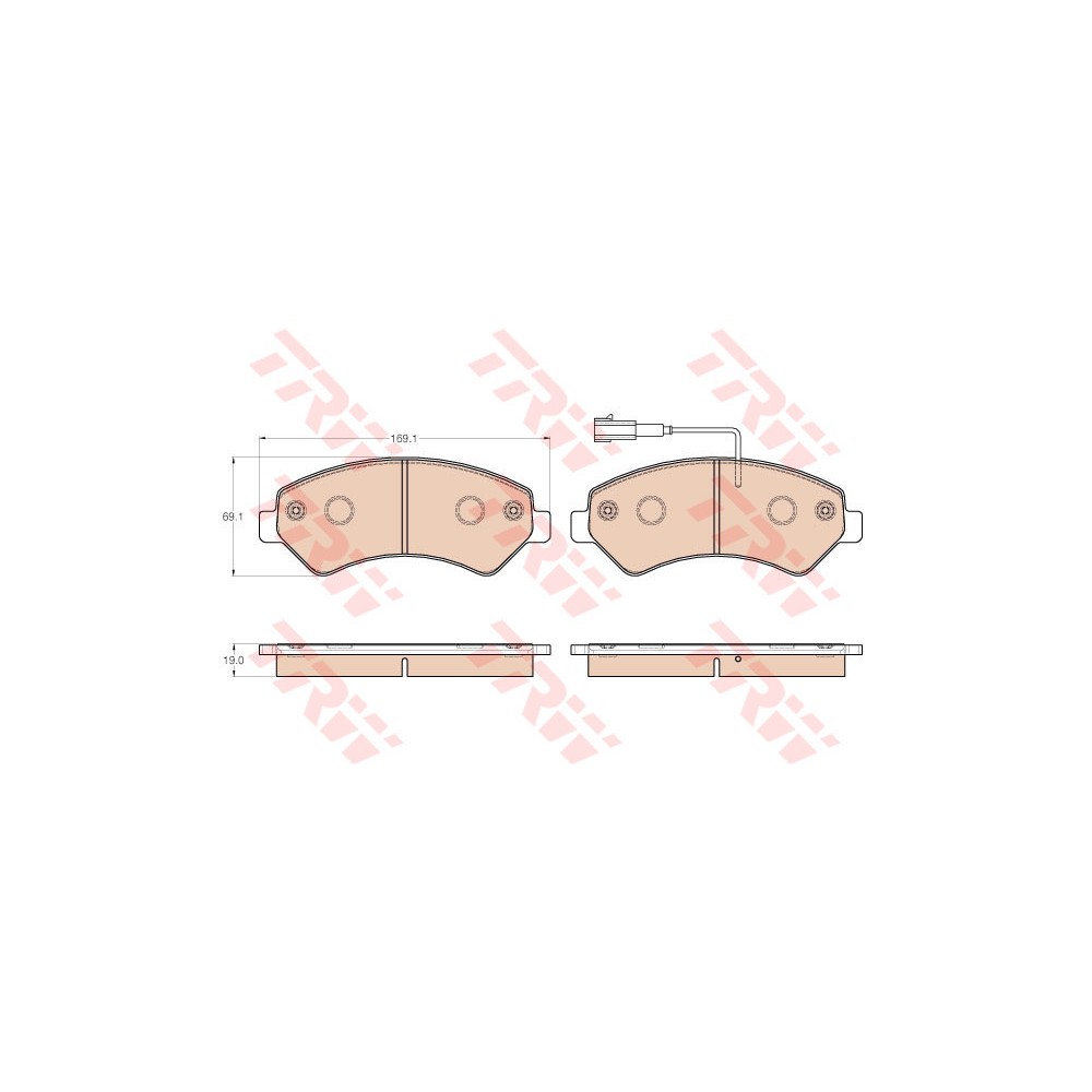 TRW COTEC Bremsbelagsatz, Scheibenbremse GDB1982