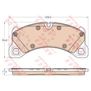 TRW COTEC Bremsbelagsatz, Scheibenbremse GDB2004