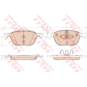 TRW Bremsbelagsatz, Scheibenbremse GDB2011