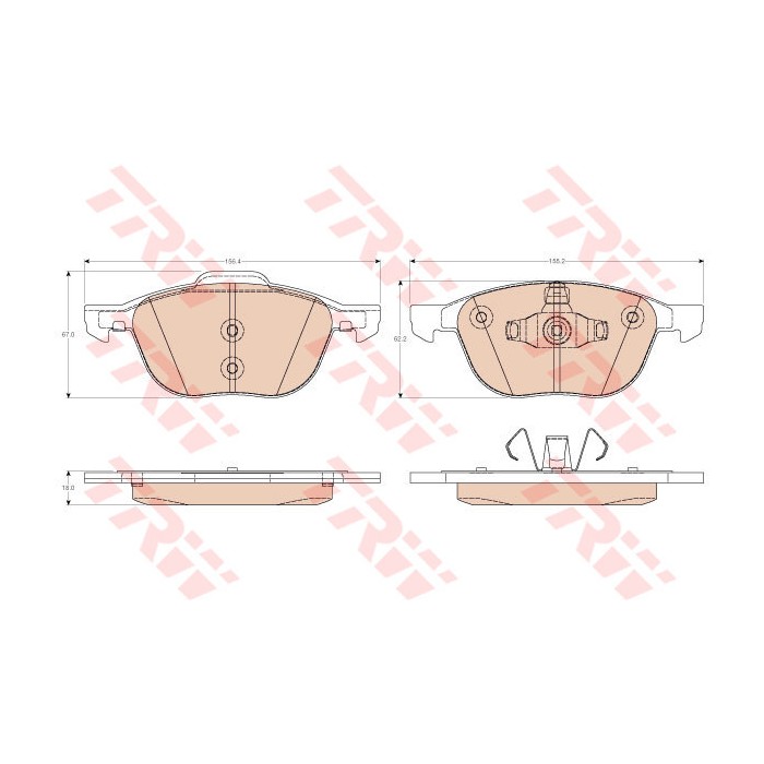 TRW Bremsbelagsatz, Scheibenbremse GDB2011