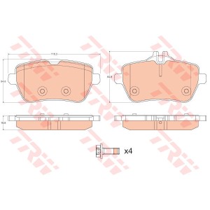 TRW Bremsbelagsatz, Scheibenbremse GDB2014