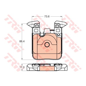 TRW COTEC Bremsbelagsatz, Scheibenbremse GDB2028