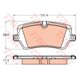 TRW COTEC Bremsbelagsatz, Scheibenbremse GDB2029