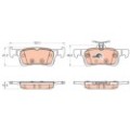 TRW COTEC Bremsbelagsatz, Scheibenbremse GDB2037
