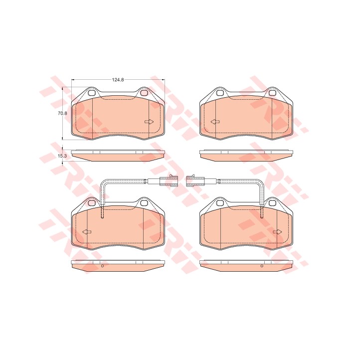 TRW Bremsbelagsatz, Scheibenbremse GDB2045