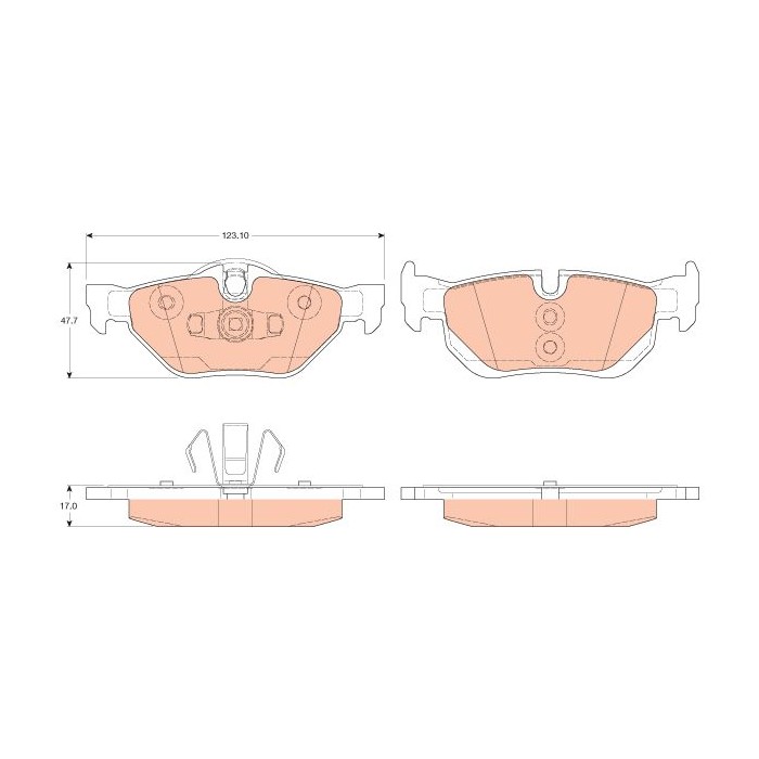 TRW Bremsbelagsatz, Scheibenbremse GDB2050