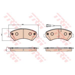 TRW Bremsbelagsatz, Scheibenbremse GDB2069