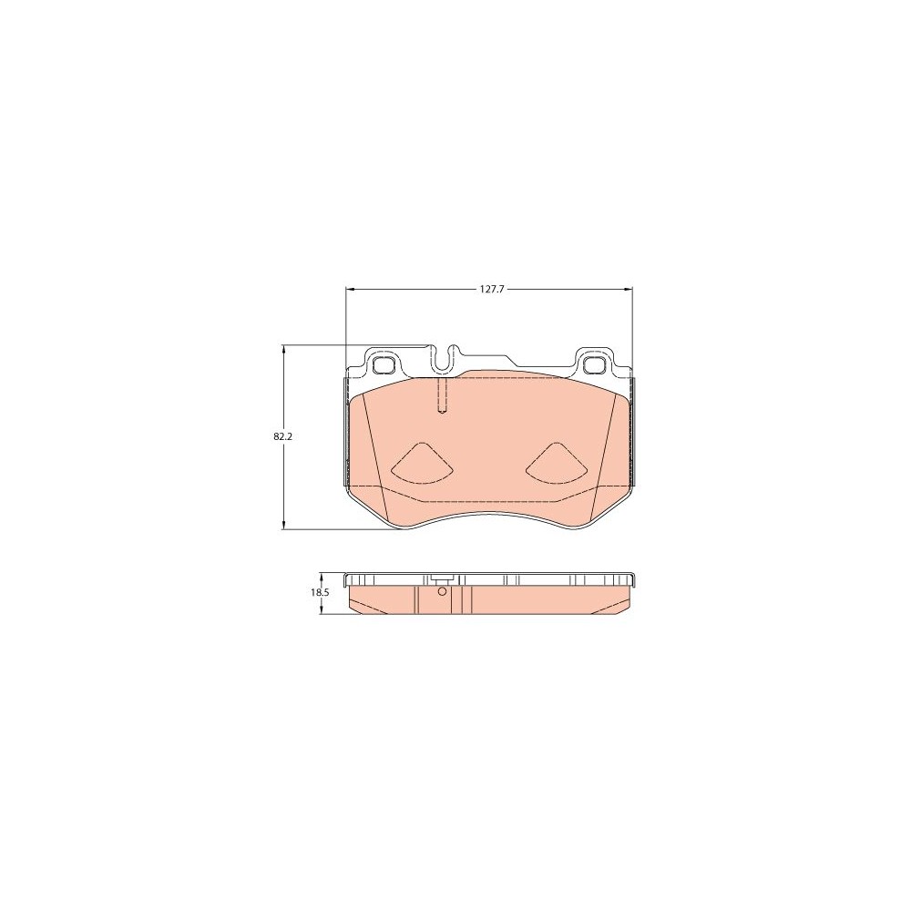 TRW Bremsbelagsatz, Scheibenbremse GDB2078