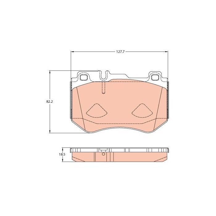 TRW Bremsbelagsatz, Scheibenbremse GDB2078
