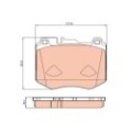 TRW Bremsbelagsatz, Scheibenbremse GDB2081