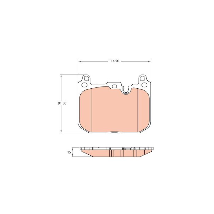 TRW Bremsbelagsatz, Scheibenbremse GDB2137