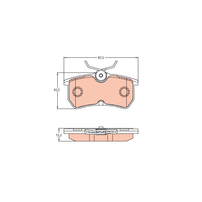 TRW Bremsbelagsatz, Scheibenbremse GDB2140