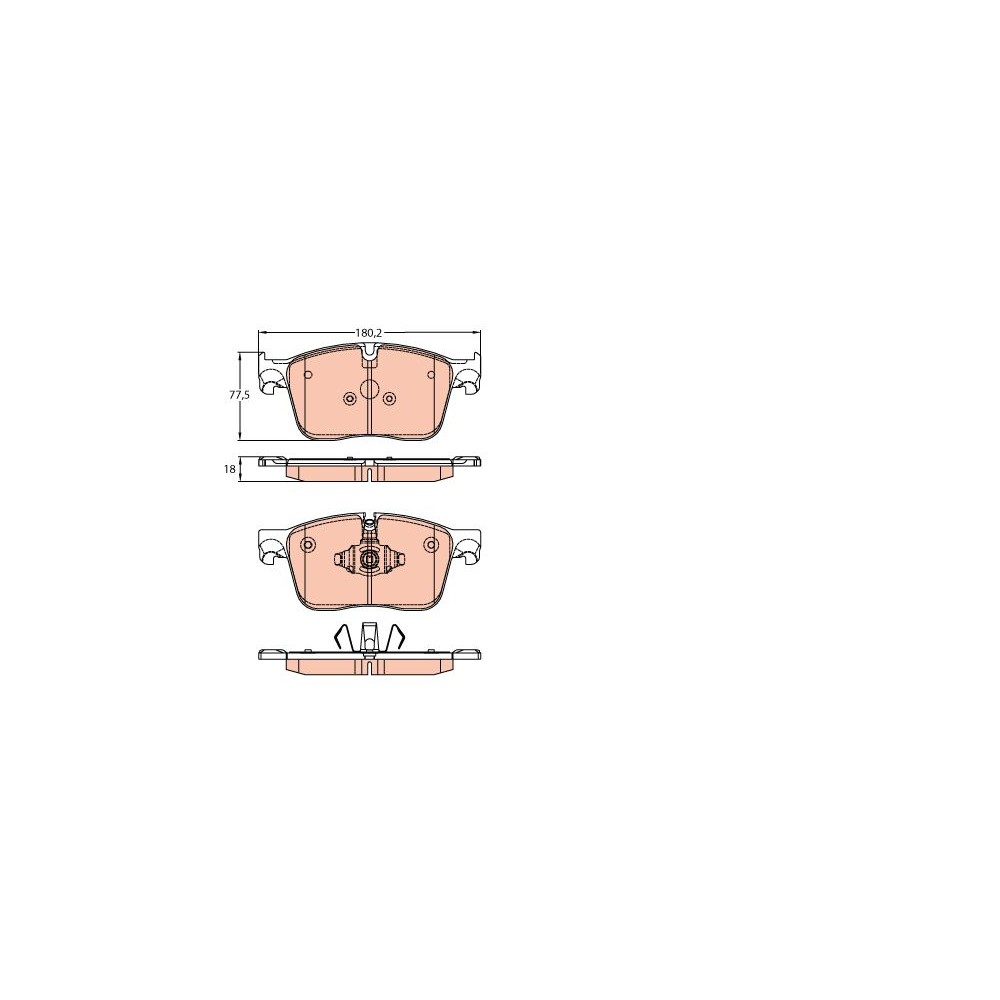 TRW Bremsbelagsatz, Scheibenbremse GDB2145