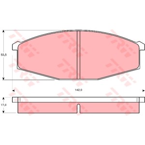TRW Bremsbelagsatz, Scheibenbremse GDB251