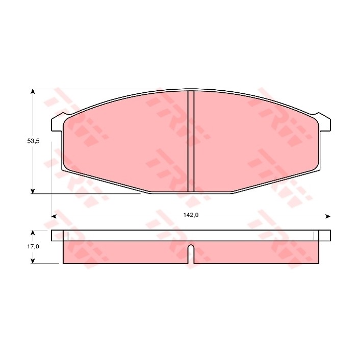 TRW Bremsbelagsatz, Scheibenbremse GDB251