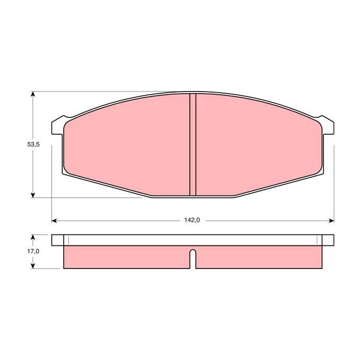TRW Bremsbelagsatz, Scheibenbremse GDB251