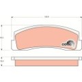 TRW COTEC Bremsbelagsatz, Scheibenbremse GDB265
