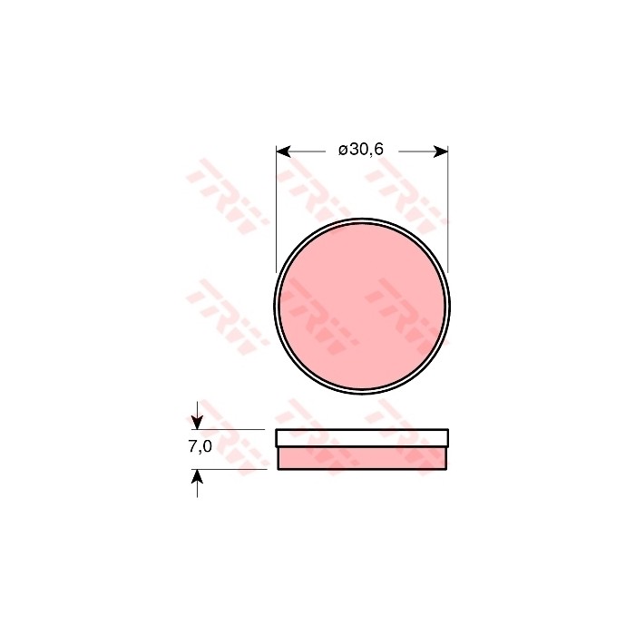 TRW Bremsbelagsatz, Scheibenfeststellbremse GDB271