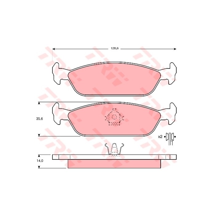 TRW Bremsbelagsatz, Scheibenbremse GDB3112