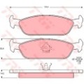 TRW Bremsbelagsatz, Scheibenbremse GDB3112