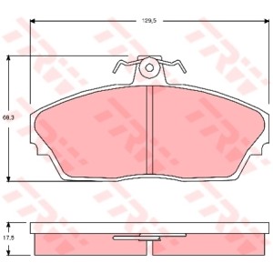 TRW Bremsbelagsatz, Scheibenbremse GDB3148