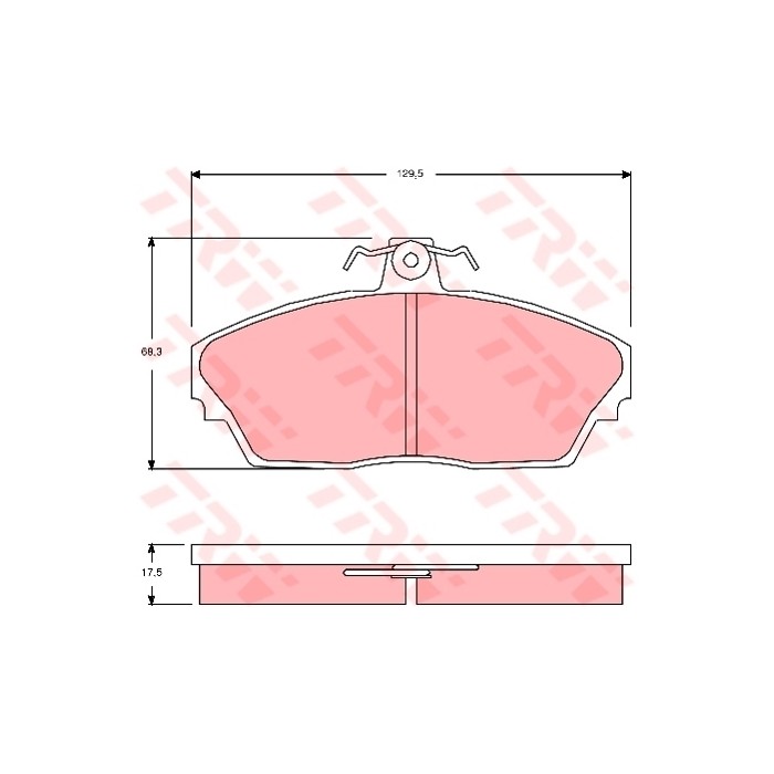 TRW Bremsbelagsatz, Scheibenbremse GDB3148