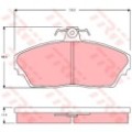 TRW Bremsbelagsatz, Scheibenbremse GDB3148