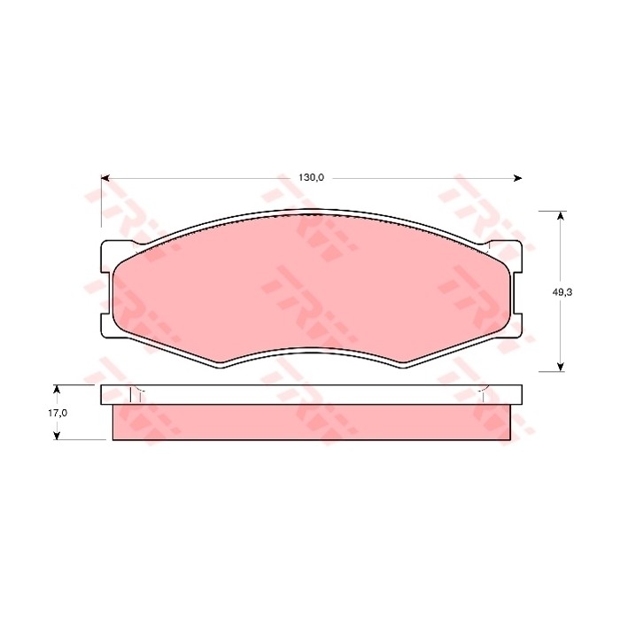 TRW Bremsbelagsatz, Scheibenbremse GDB318
