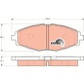 TRW COTEC Bremsbelagsatz, Scheibenbremse GDB3195