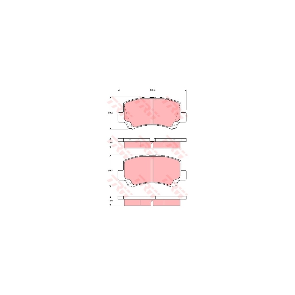 TRW Bremsbelagsatz, Scheibenbremse GDB3221